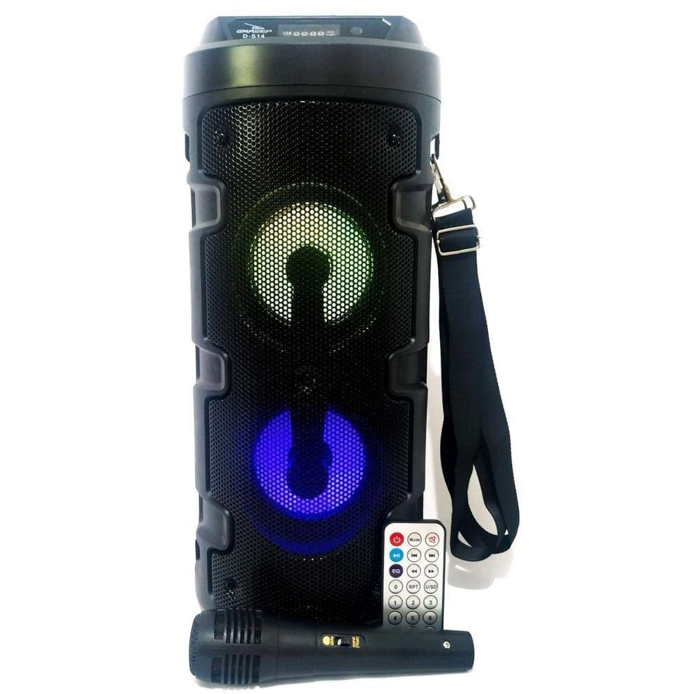 Caixa De Som Amplificada Led Microfone Bluetooth