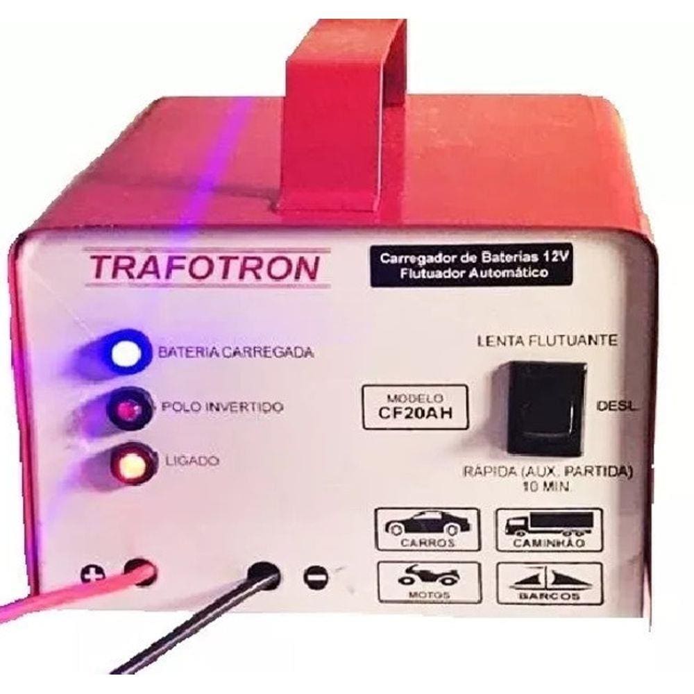 Carregador Bateria Carro Moto Caminhao Onibus 20ah Flutuante