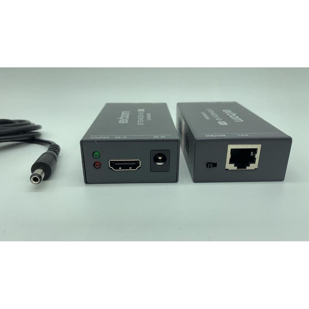 Extensor Hdmi 60M Via Cabo De Rede Rj45 Cat 5E/6 3D 1080P
