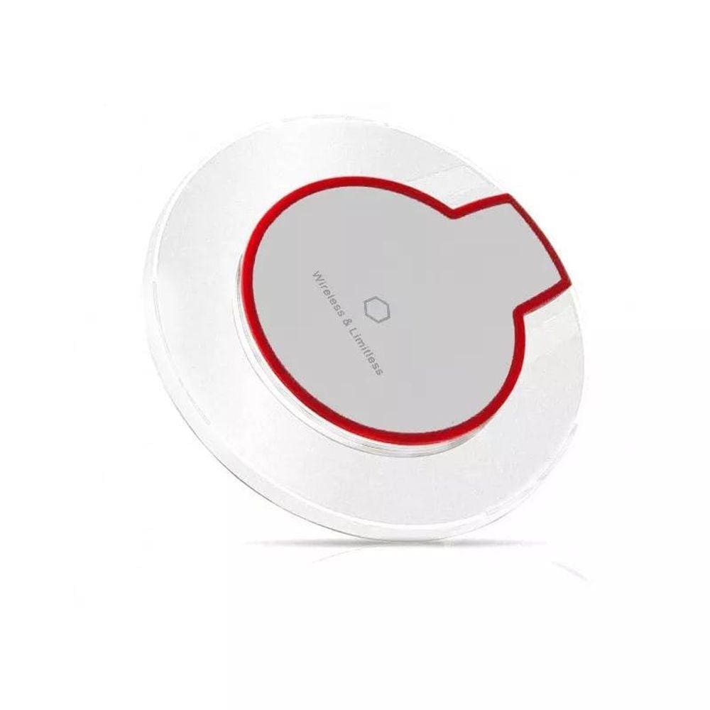Carregador Celular Qi Wireless Sem Fio Sem Branco