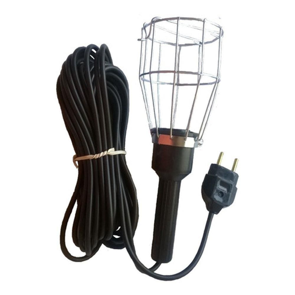 Pendente De Luz Gaiola De Arame 110/220 Volts 5 Mts. Fio Pp