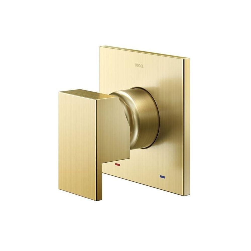 Acabamento Monocomando para Chuveiro Docol New Edge 925972 3/4" Ouro Escovado