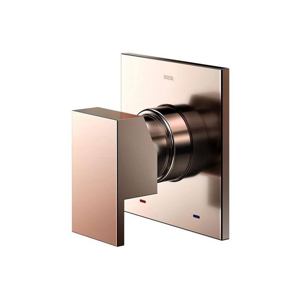 Acabamento Monocomando para Chuveiro e Ducha Higiênica Docol New Edge 926030 1/2" Cobre Polido