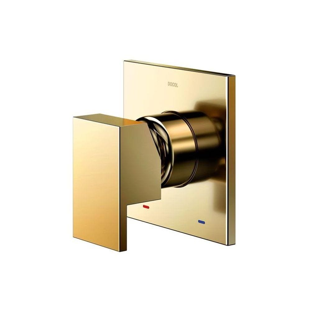 Acabamento Monocomando para Chuveiro Docol New Edge 925943 3/4" Ouro Polido