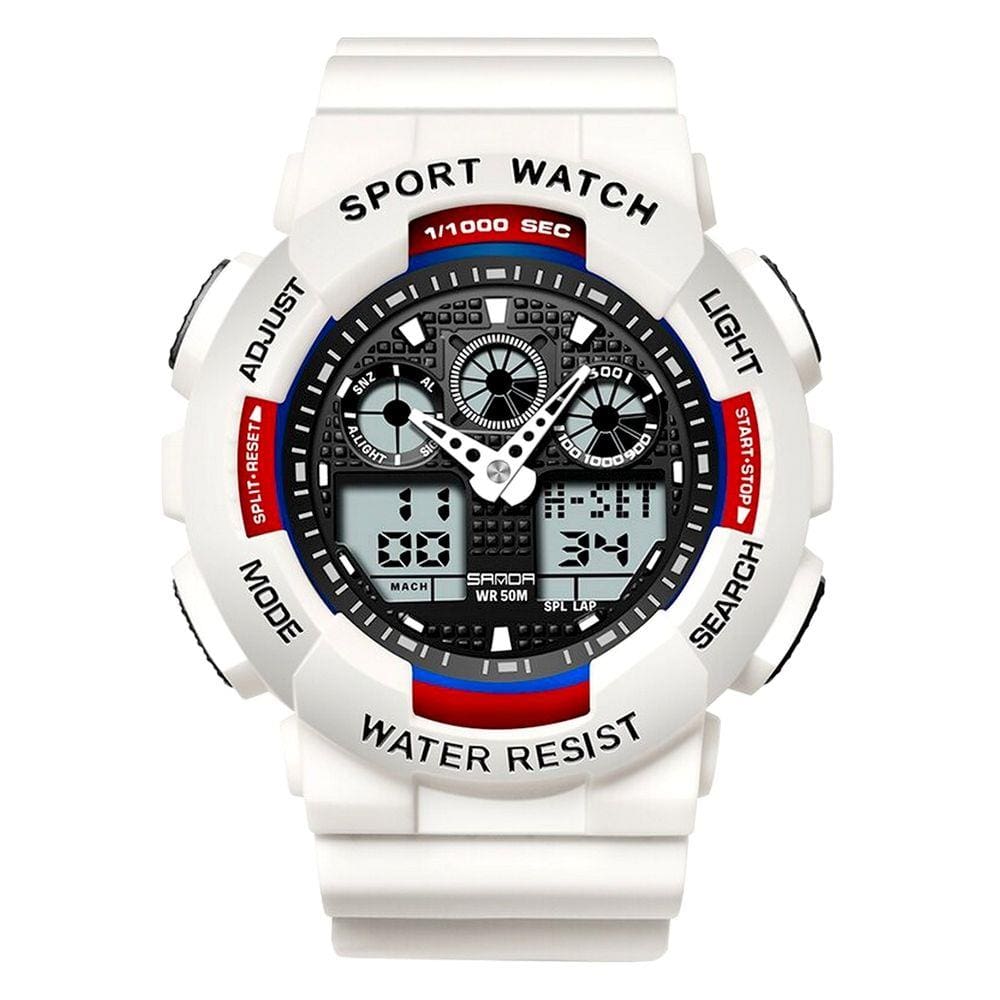 Relógio Esportivo Feminino Digital Analógico Multifuncional Casual  A Prova D`água