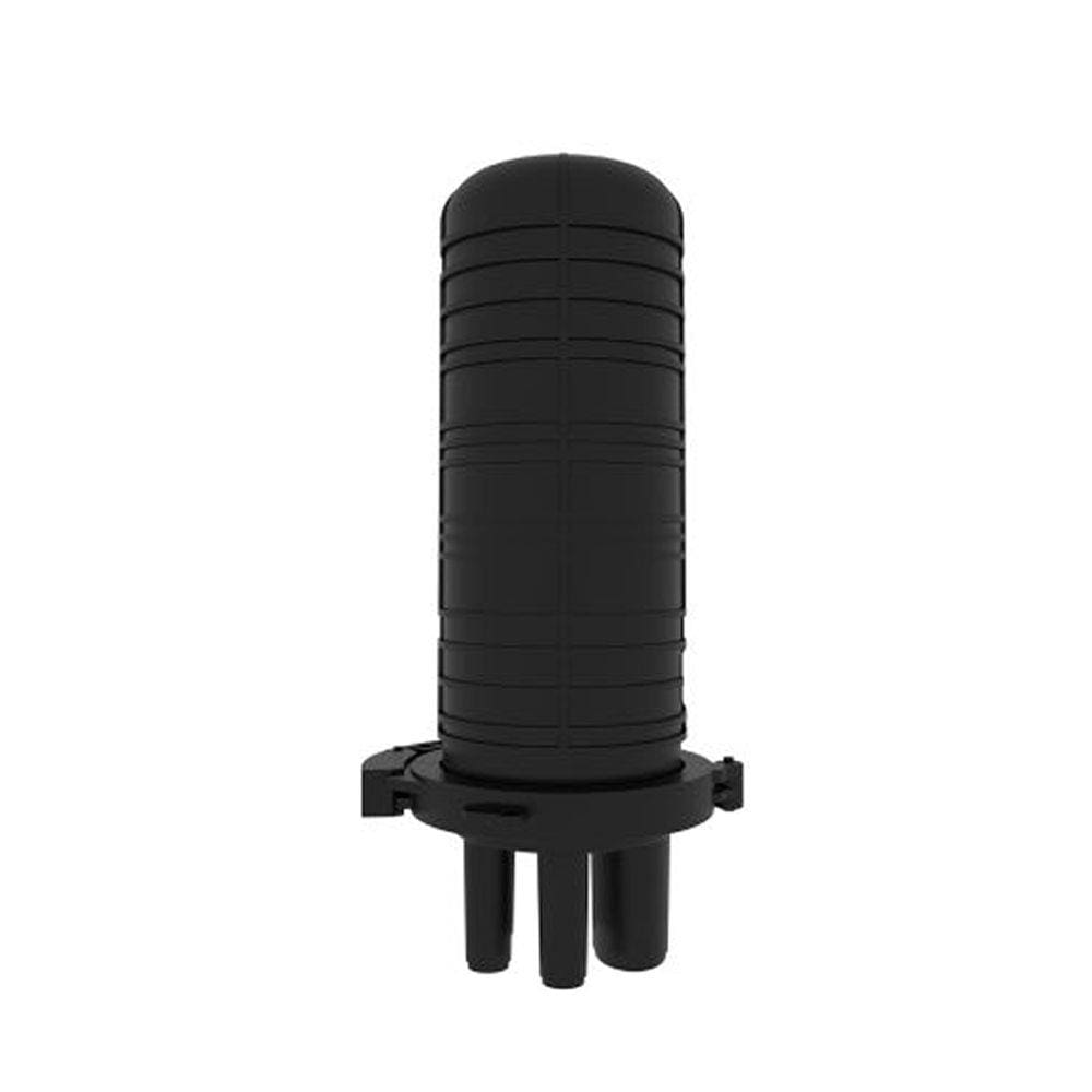 Caixa de Emenda 24FO SVT-2 Bandejas 24 até 48 Fibras Preta - 2Flex