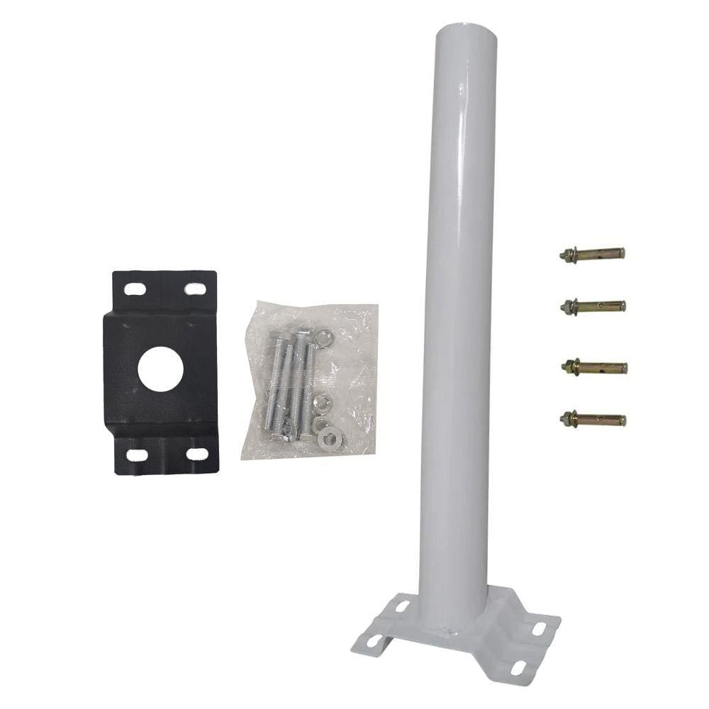 Suporte Luminaria Solar Aço Barra Poste Quintal Estrada Jardim Rua