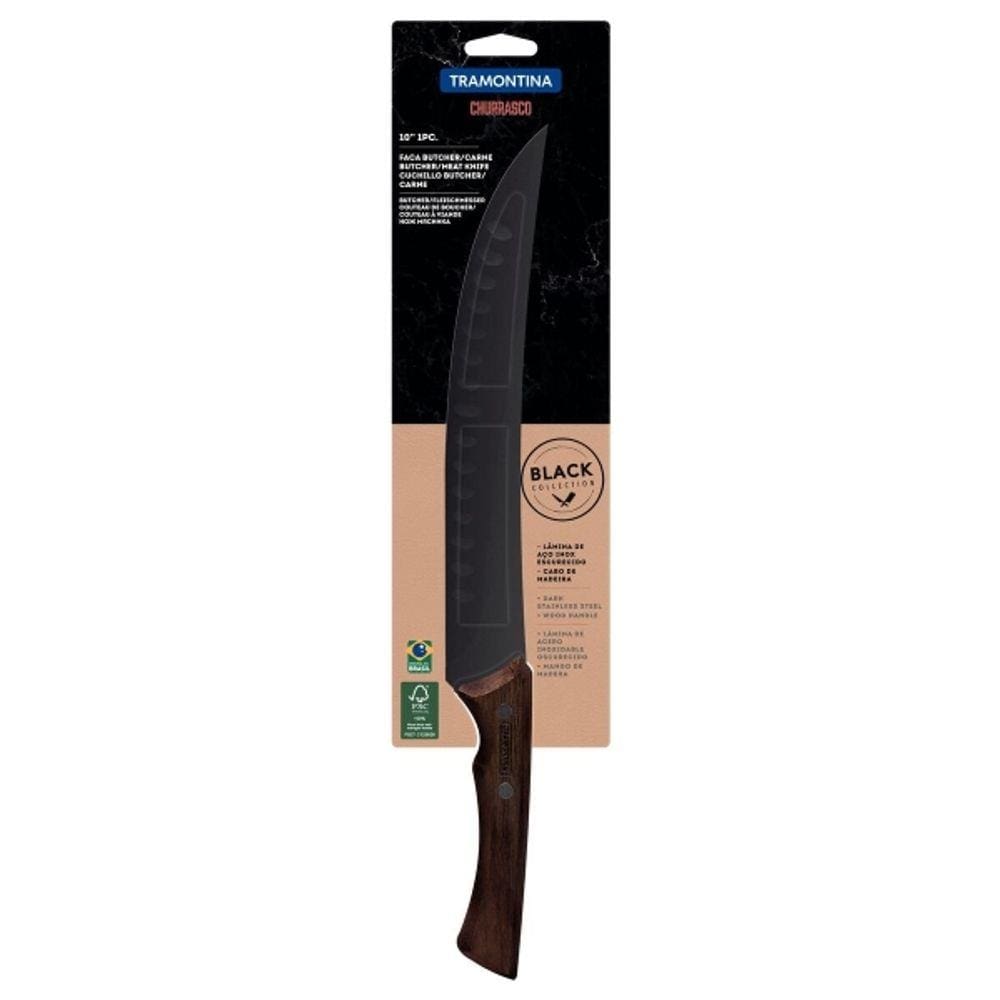Faca para Churrasco Tramontina Butcher em Aço Inox Escuro