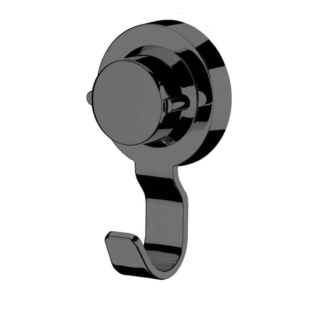 Cabide Gancho Multiuso Porta Toalha Com Ventosa Preto Onix - 4054ox Future
