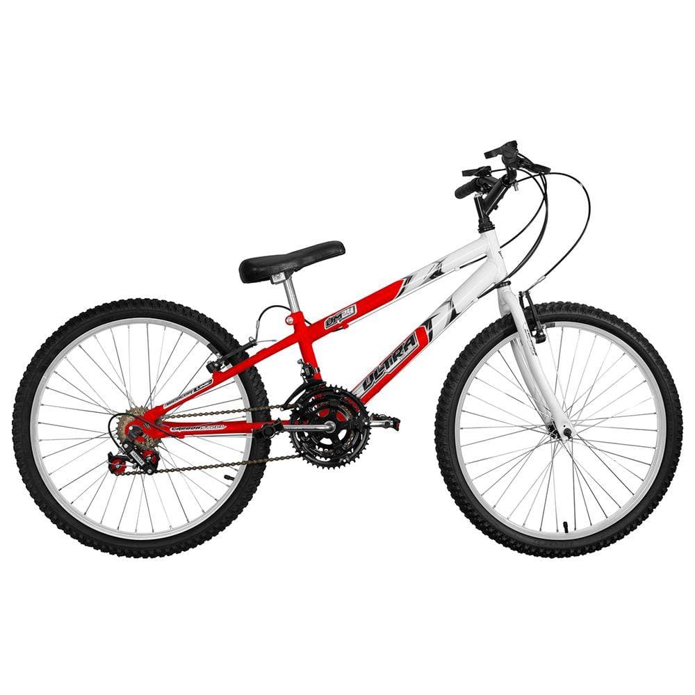 Bicicleta Aro 24 Rebaixada 18 Marchas Aço Carbono Ultra Bikes