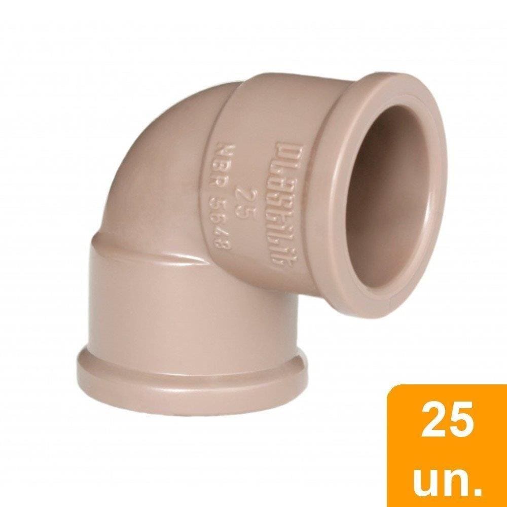 Joelho Soldável 90º Plastilit 40mm - Embalagem com 25 Unidades