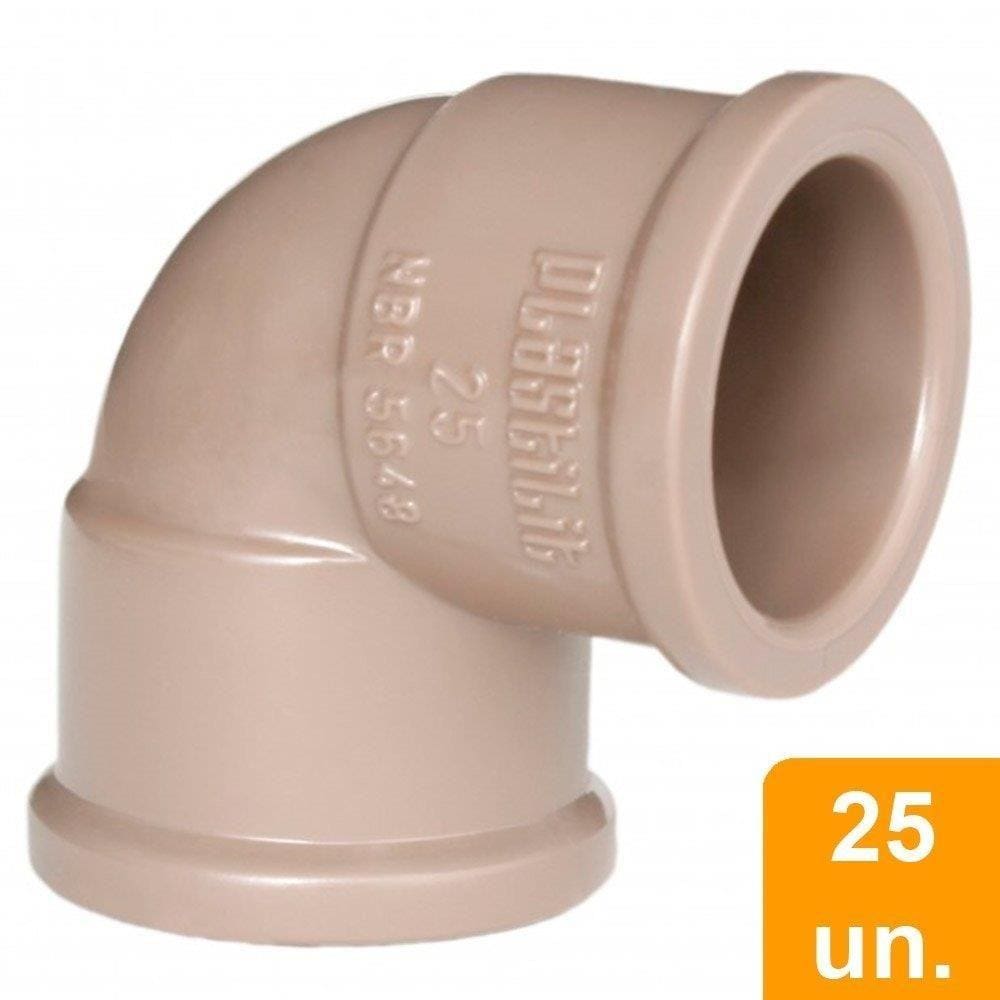Joelho Soldável 90º Plastilit 32mm - Embalagem com 25 Unidades