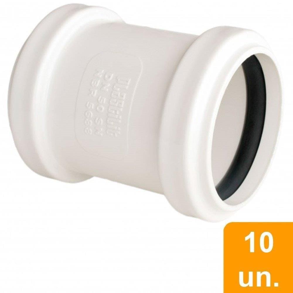 Luva de Correr Plastilit para Tubo Esgoto 100mm - Embalagem com 8 Unidades