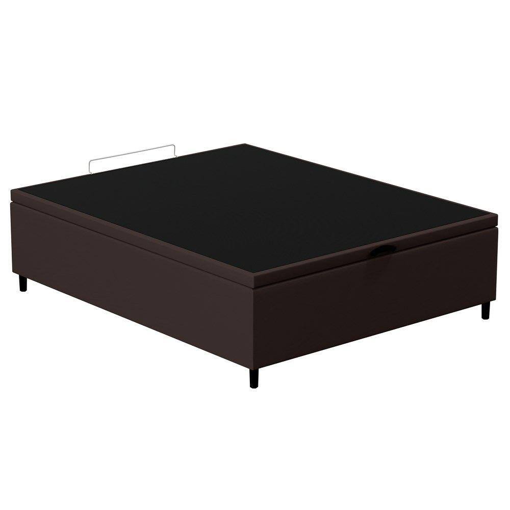 Base para Cama Box Baú Casal 138x188cm Hit I02 Corano Marrom - Mpozenato
