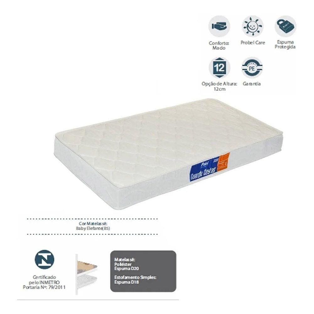 Colchao Probel Para Mini Cama Infantil D20 148x68x12