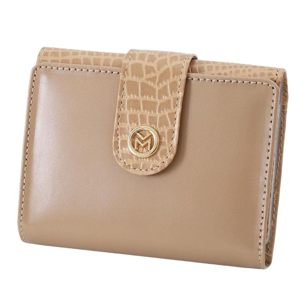 Carteira Feminina Couro Legítimo Moedas Espelho Mariart 304