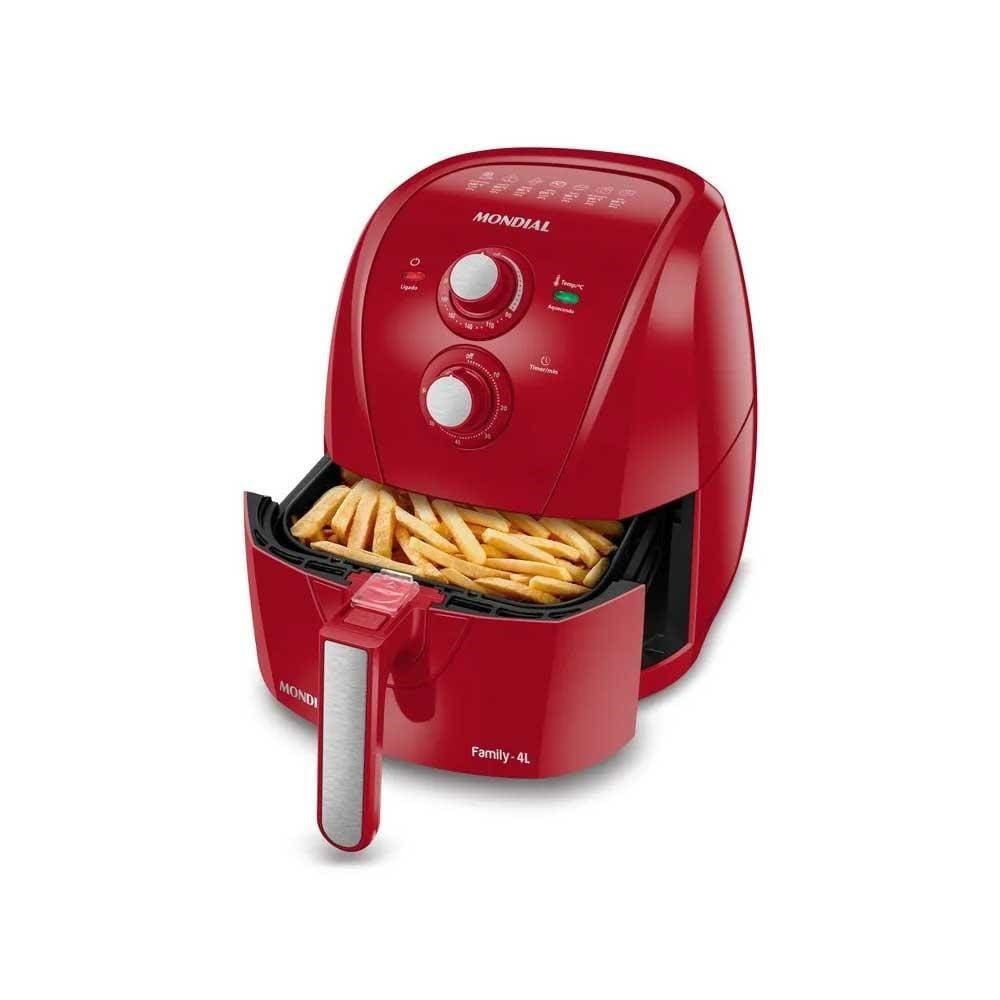 Fritadeira Elétrica Mondial Air Fry 4L AFN-40-FR Vermelho 127V