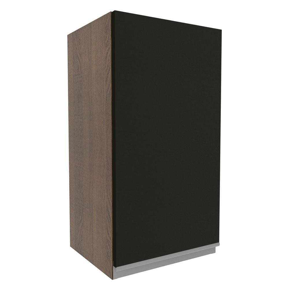 Armário Aéreo Glamy 35cm 1 Porta Rustic Preto