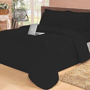 Jogo de Cama Queen com Edredom Lençol Fronha Função Cobre Leito e Cobertor