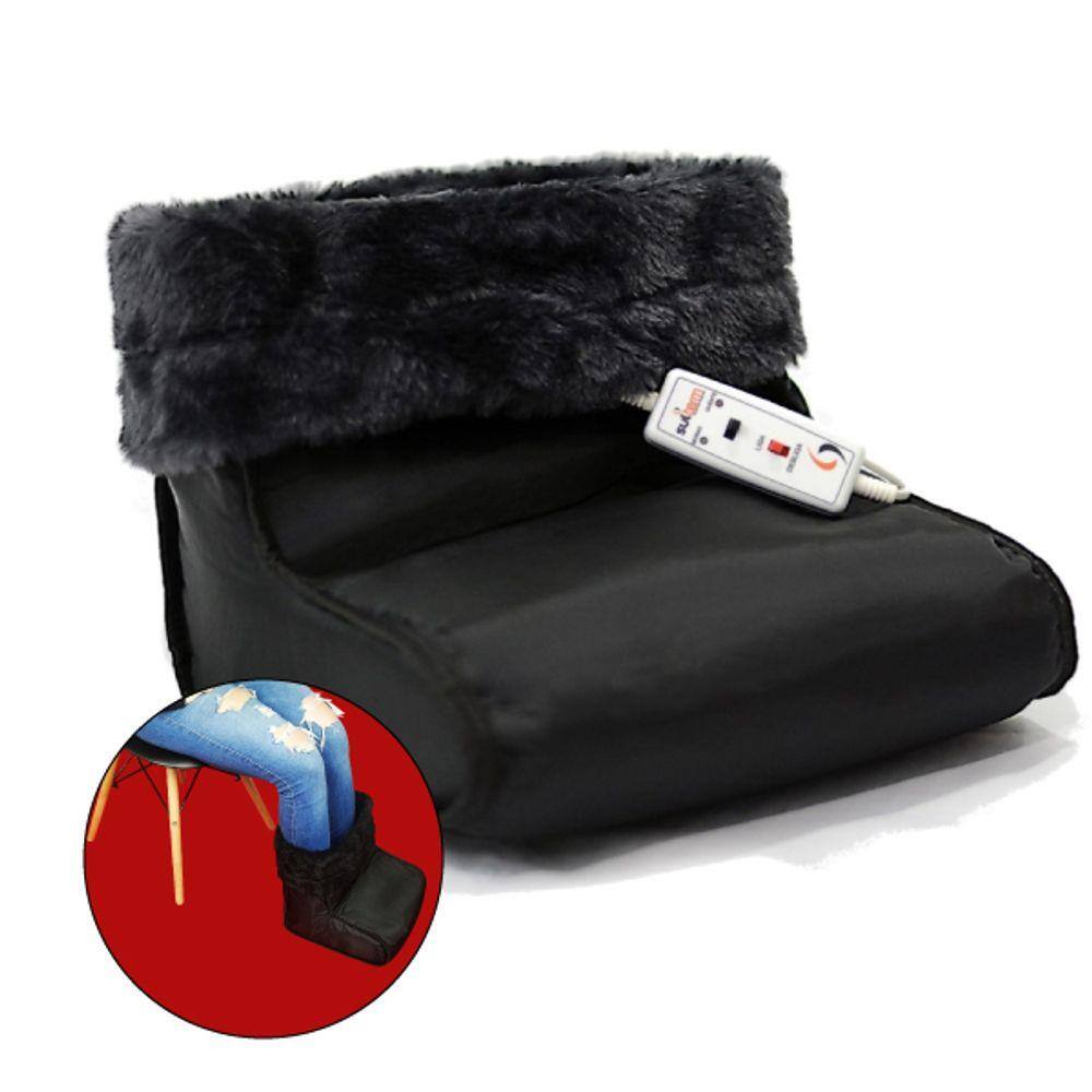 Bota Térmica Pantufa Nylon Elétrica Controle 2 Temperaturas Preto - Sulterm