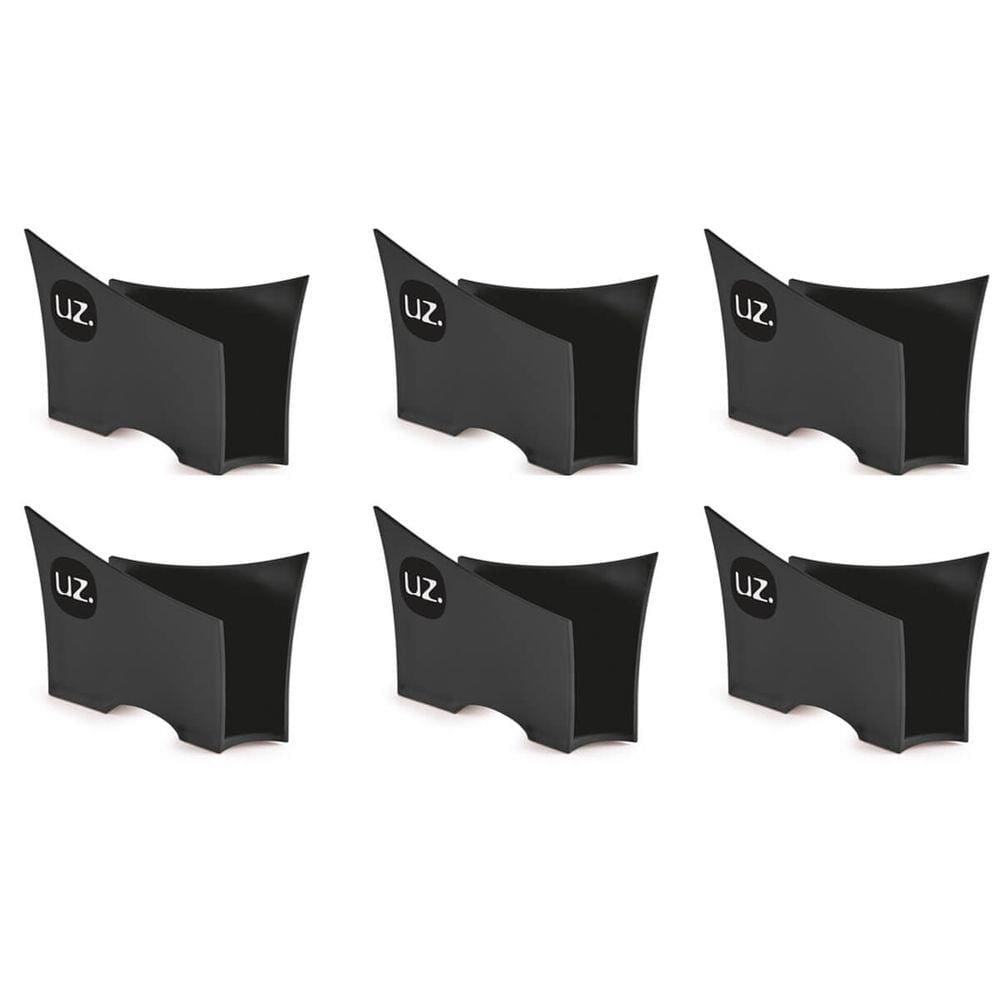 Kit 6 Suportes Porta Guardanapos De Papel Para Mesa Uz Preto