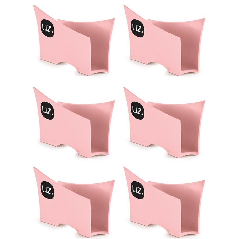 Kit 6 Suportes Porta Guardanapos De Papel Para Mesa Uz Rosa