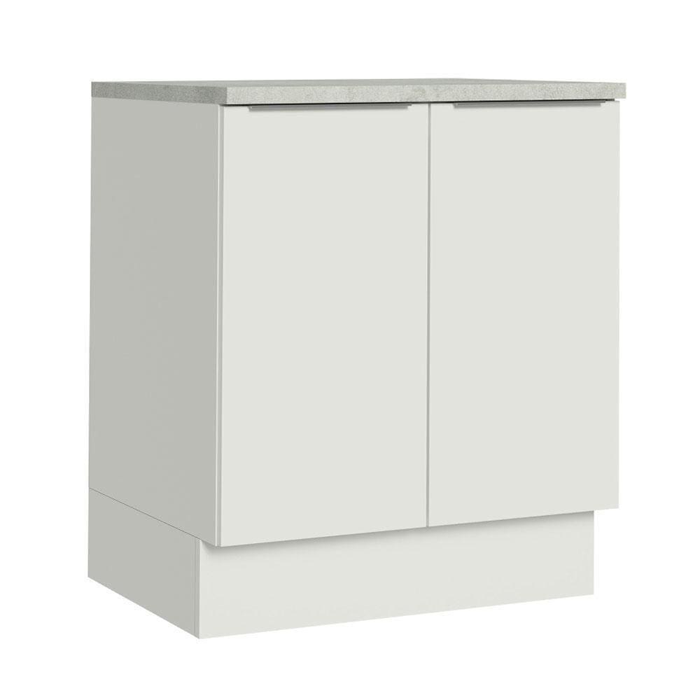Balcão de Cozinha Stella 70cm 2 Portas Branco