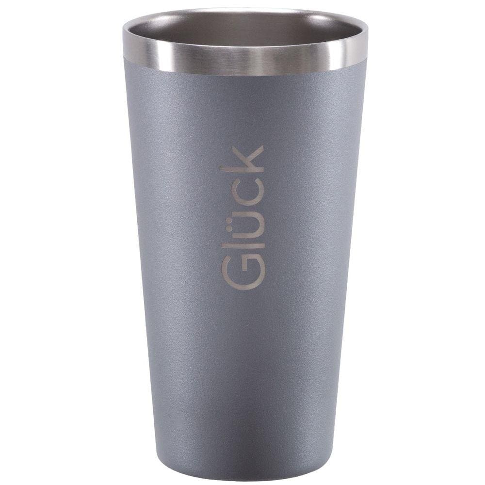 Copo Térmico Glück 473ml Copo Para Cerveja Água Em Aço Inox Titanium