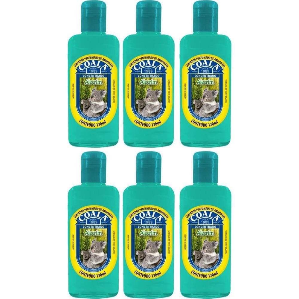 Kit 6 Limpador Perfumado Concentrado Coala 120Ml Alecrim