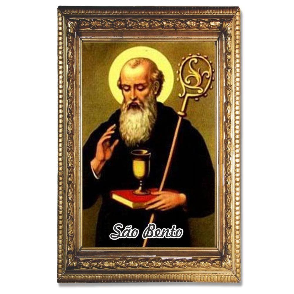 Santinho São Bento 1000 un com oração no verso 10x7 cm
