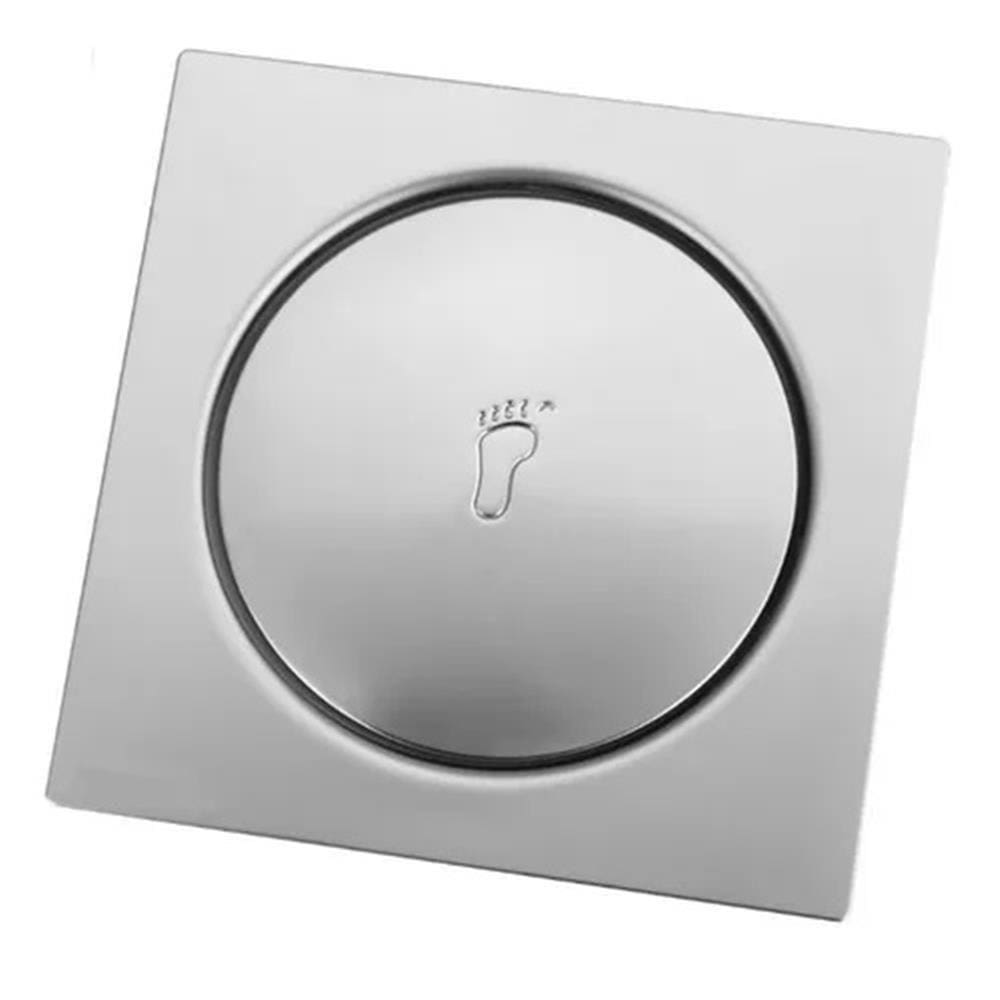Ralo Click Prizi 10x10cm Inox Quadrado