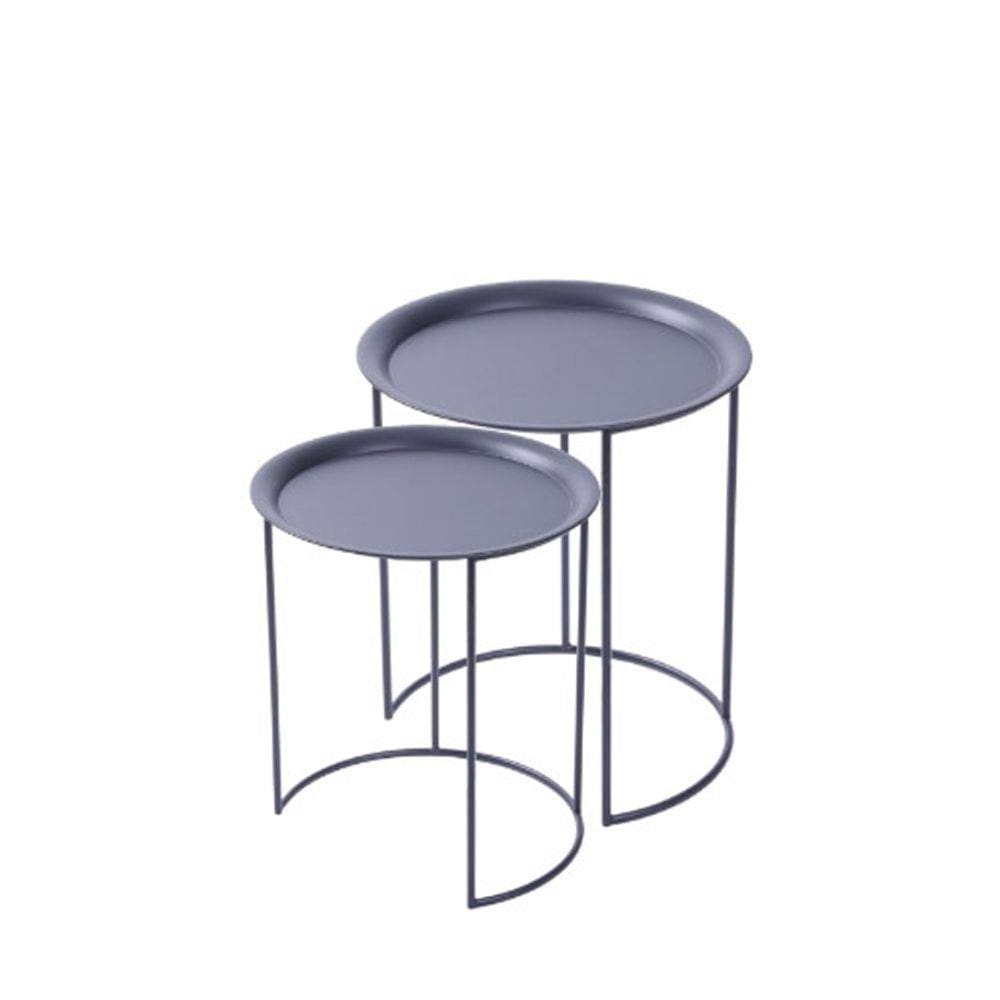 Conjunto Mesinha Boxbit Atenas Preta Metal