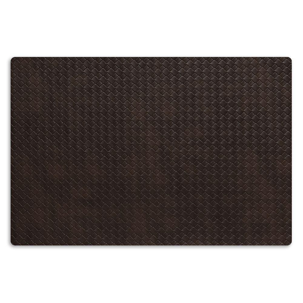 2 Jogo Americano Trama Café - Trançado Impermeável Pvc