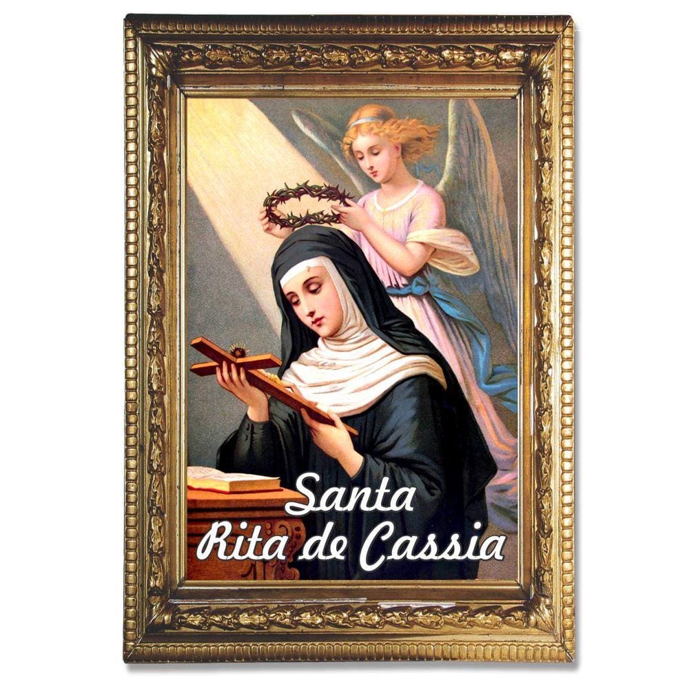 Santinho Santa Rita De Cassia 1000 un. c/ oração no verso
