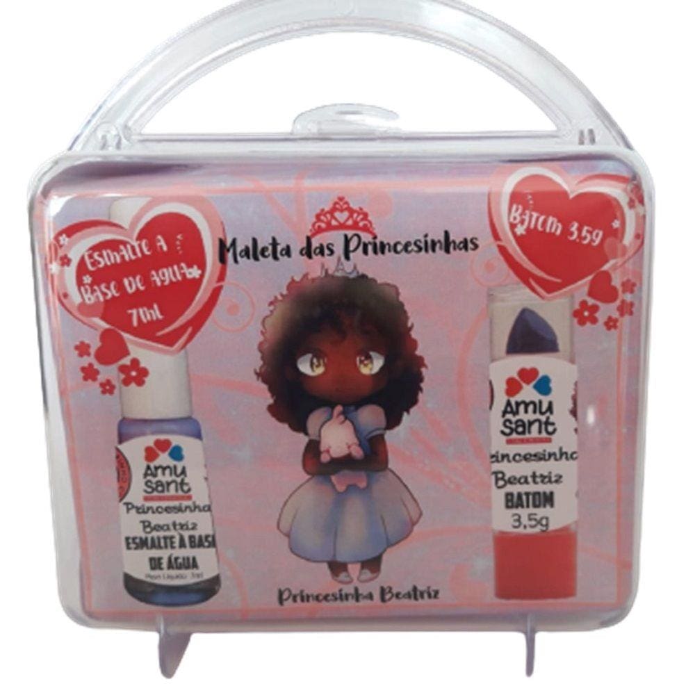Amusant Maleta de Maquiagem Princesinha Beatriz Esmalte + Batom
