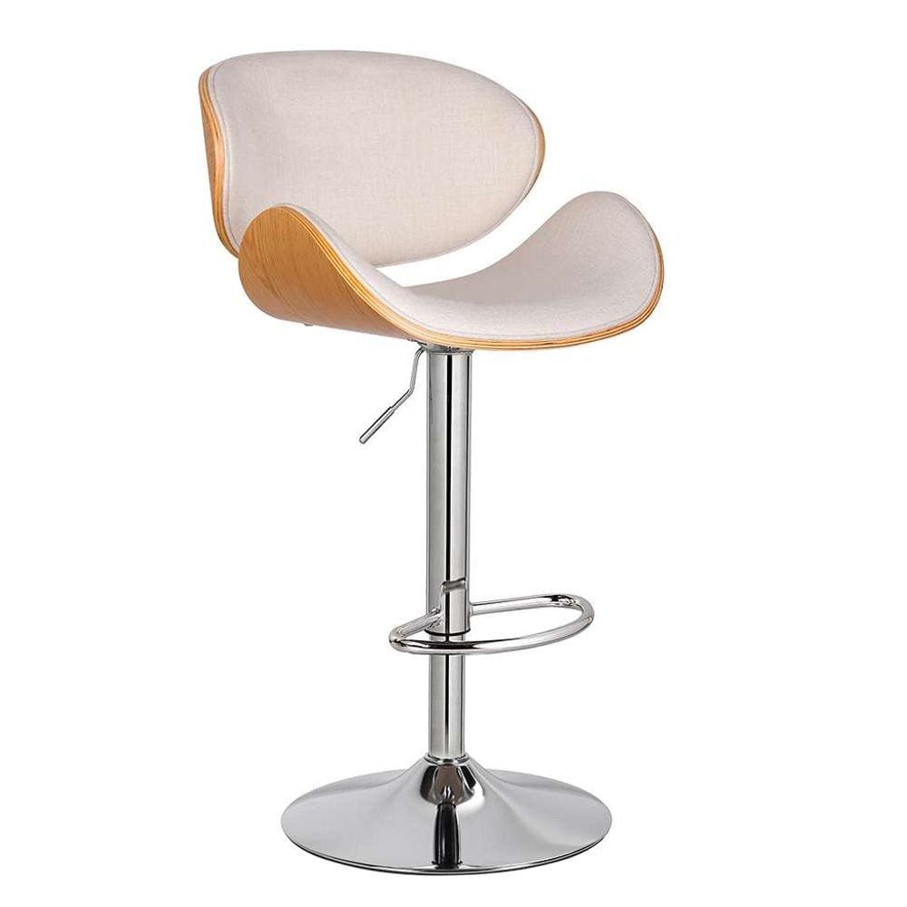 Banqueta Giratória Amsterdam Branca e