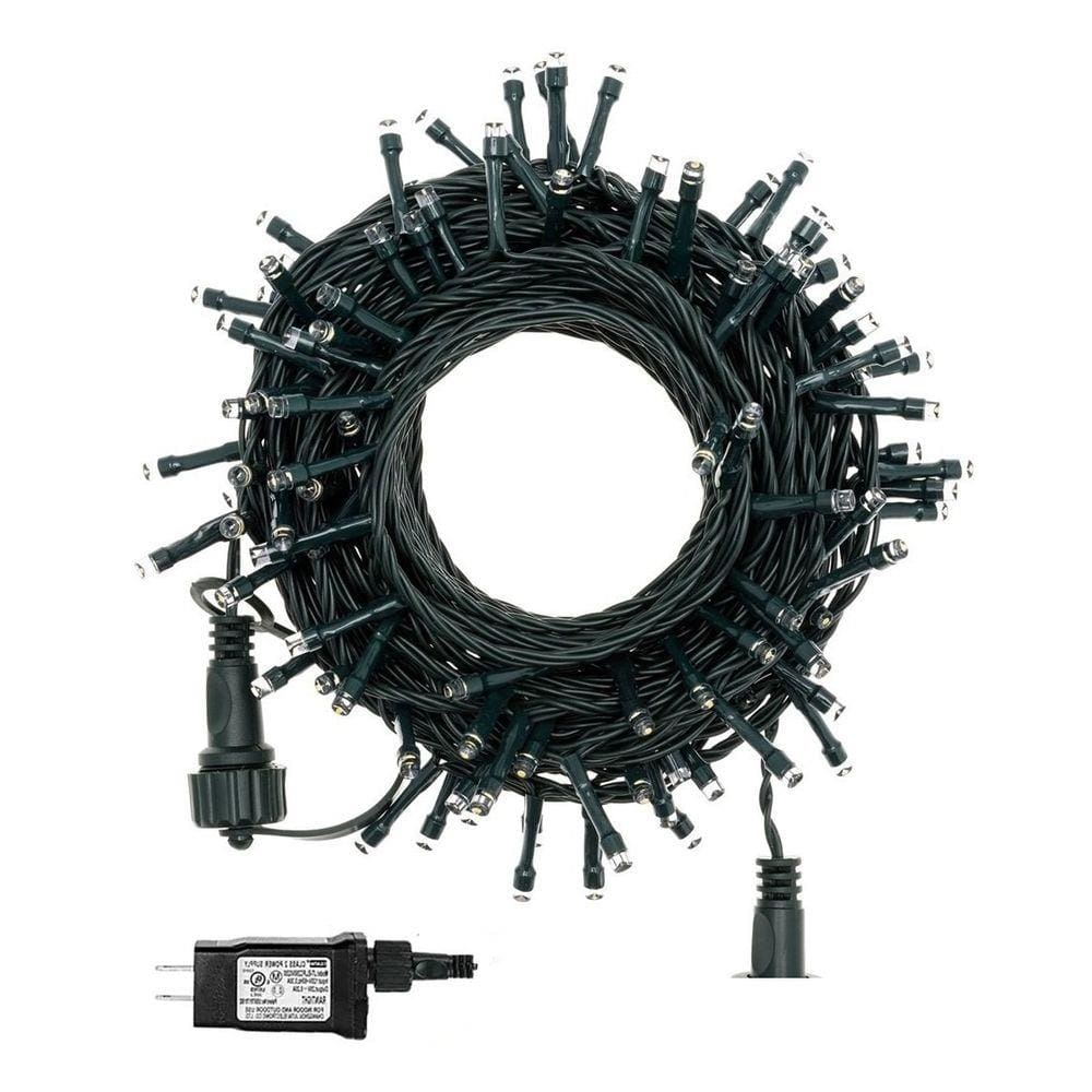 Cordão 300 Leds C/ Função 30m Morno Fio Verde 31V