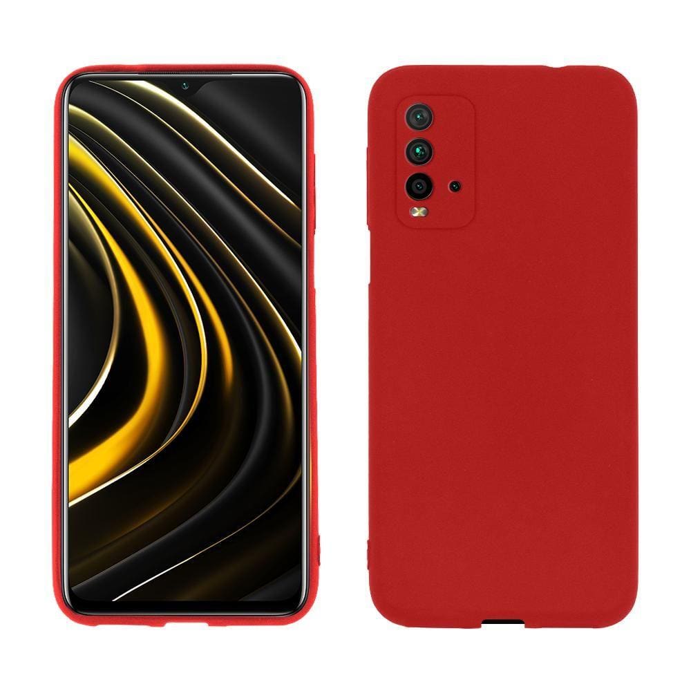 Capa protetora de silicone Smartphone Xiaomi Redmi 9T, vermelho