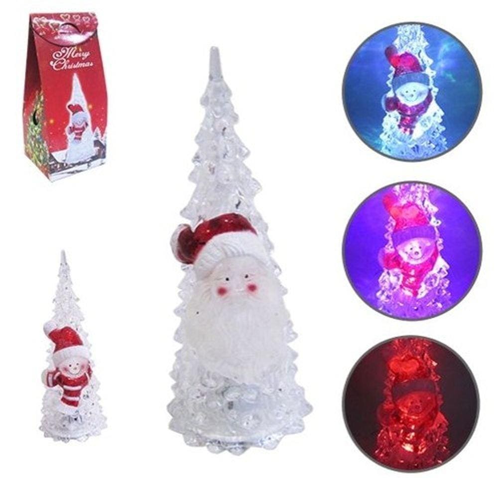 Árvore de Natal Acrílico Papai Noel 16x6,5cm