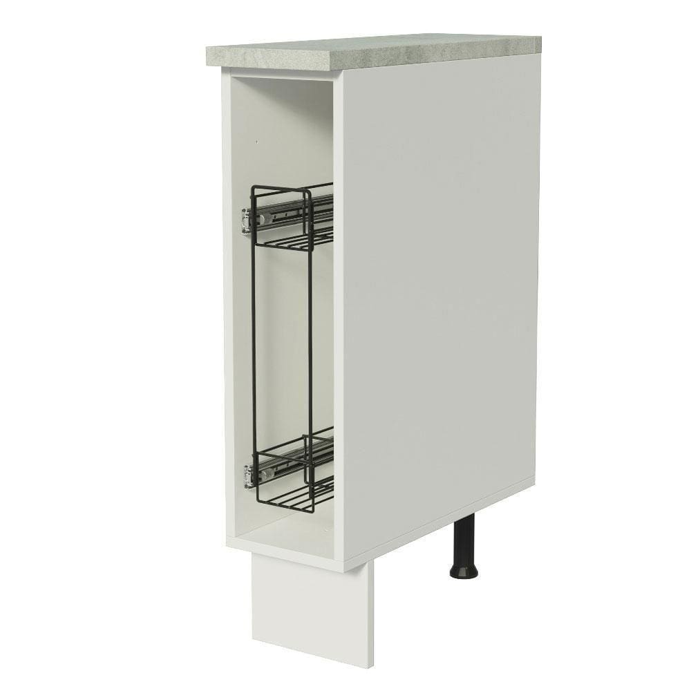 Balcão Porta-temperos Glamy, Agata e Stella 20cm Branco