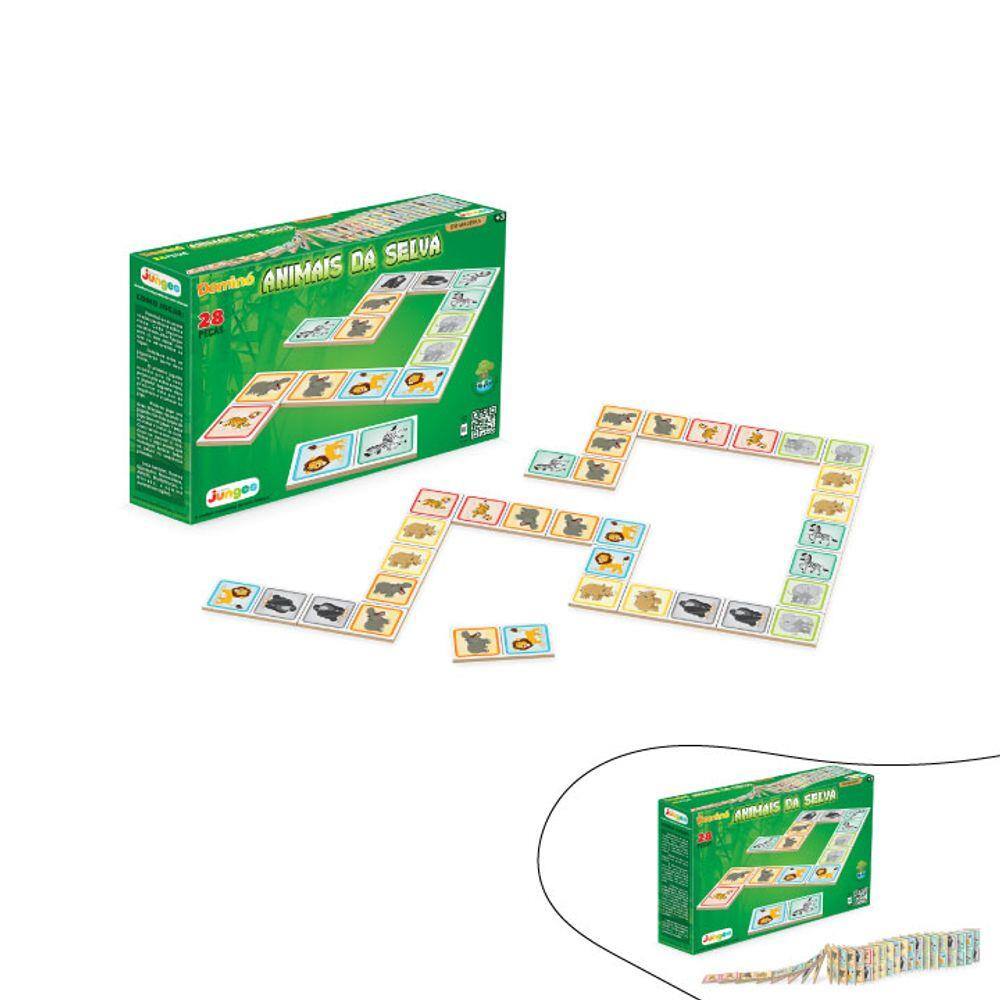 Jogo de domino infantil tatil textura simque