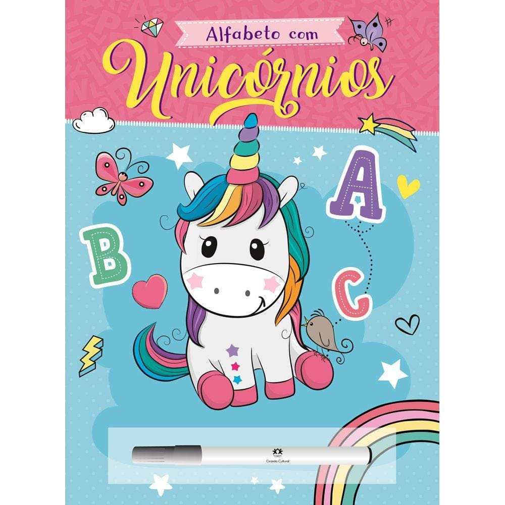 Alfabeto com unicórnios