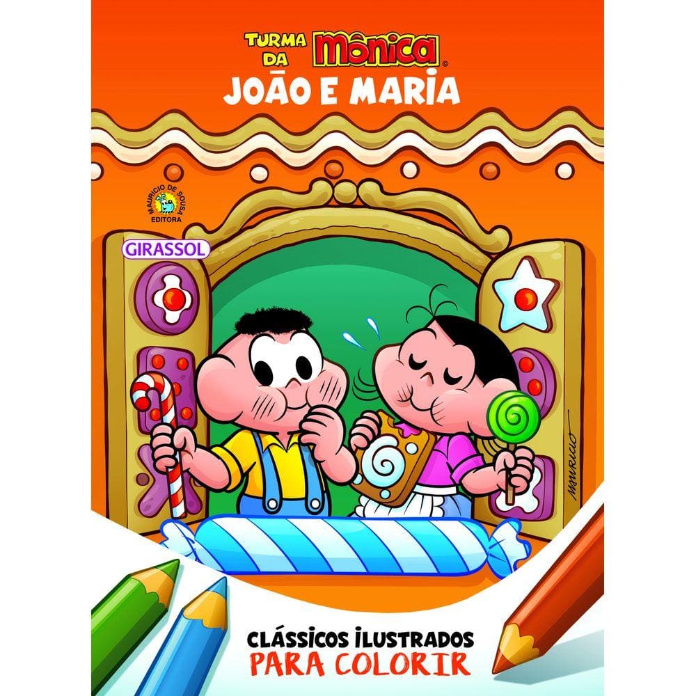 Turma da Mônica Clássicos Ilustrados para Colorir