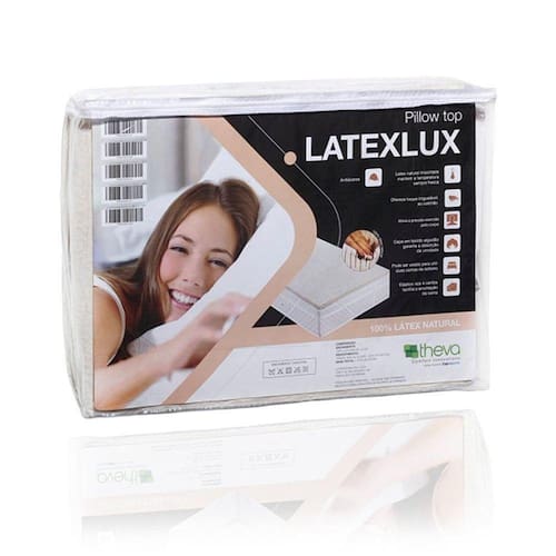 Pillow Top LatexLux Látex Natural Casal Padrão 138x188x2,5 cm Menor preço em Pillow Top LatexLux Látex Natural Casal Padrão 138x188x2,5 cm