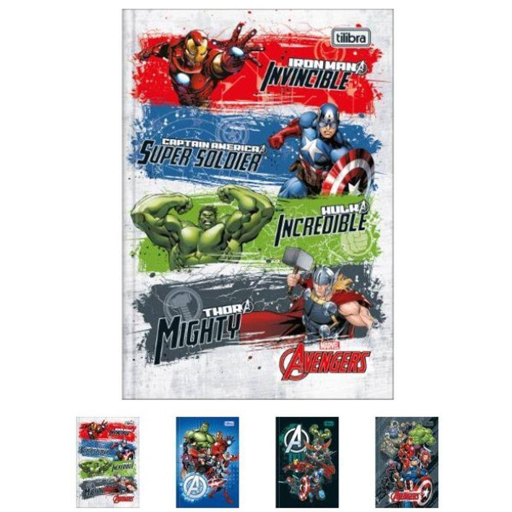 Caderno 1/4 080 Cd Avengers Tilibra 3089