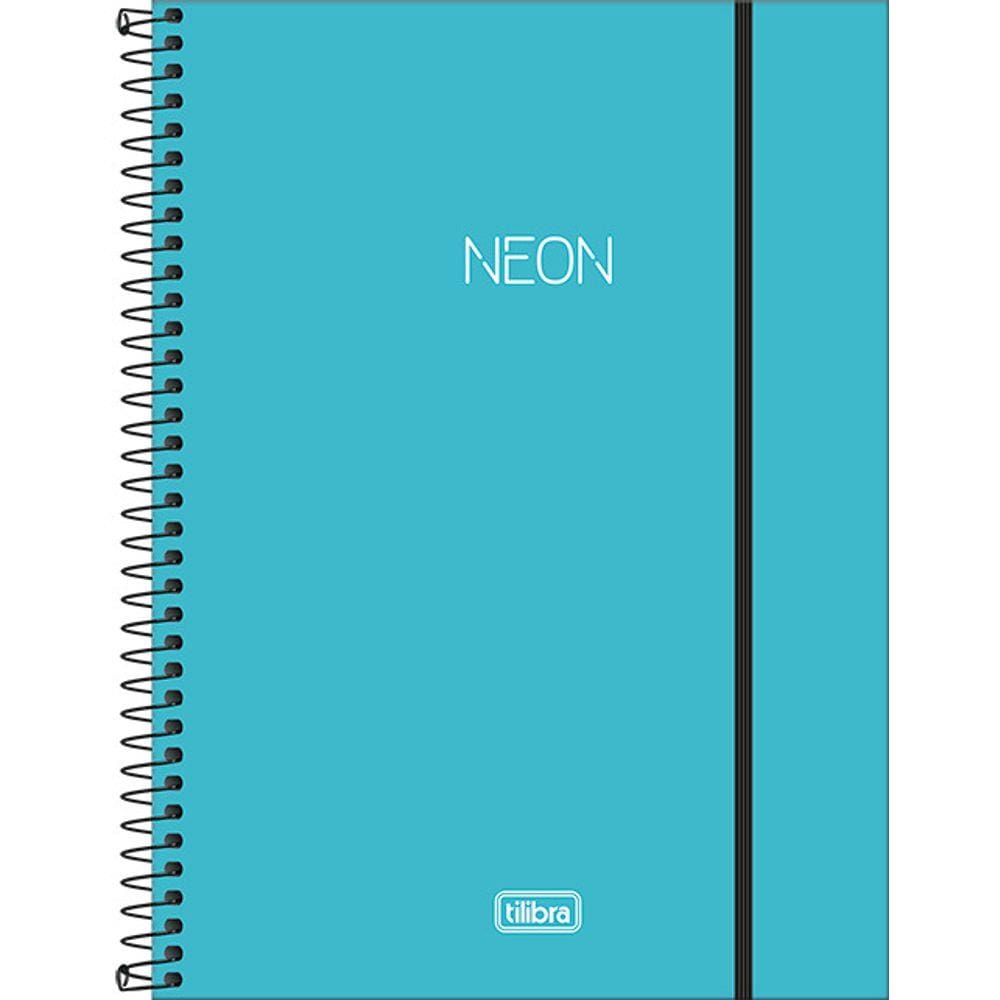 Caderno 080 Cp Neon Az Tilibra 302376