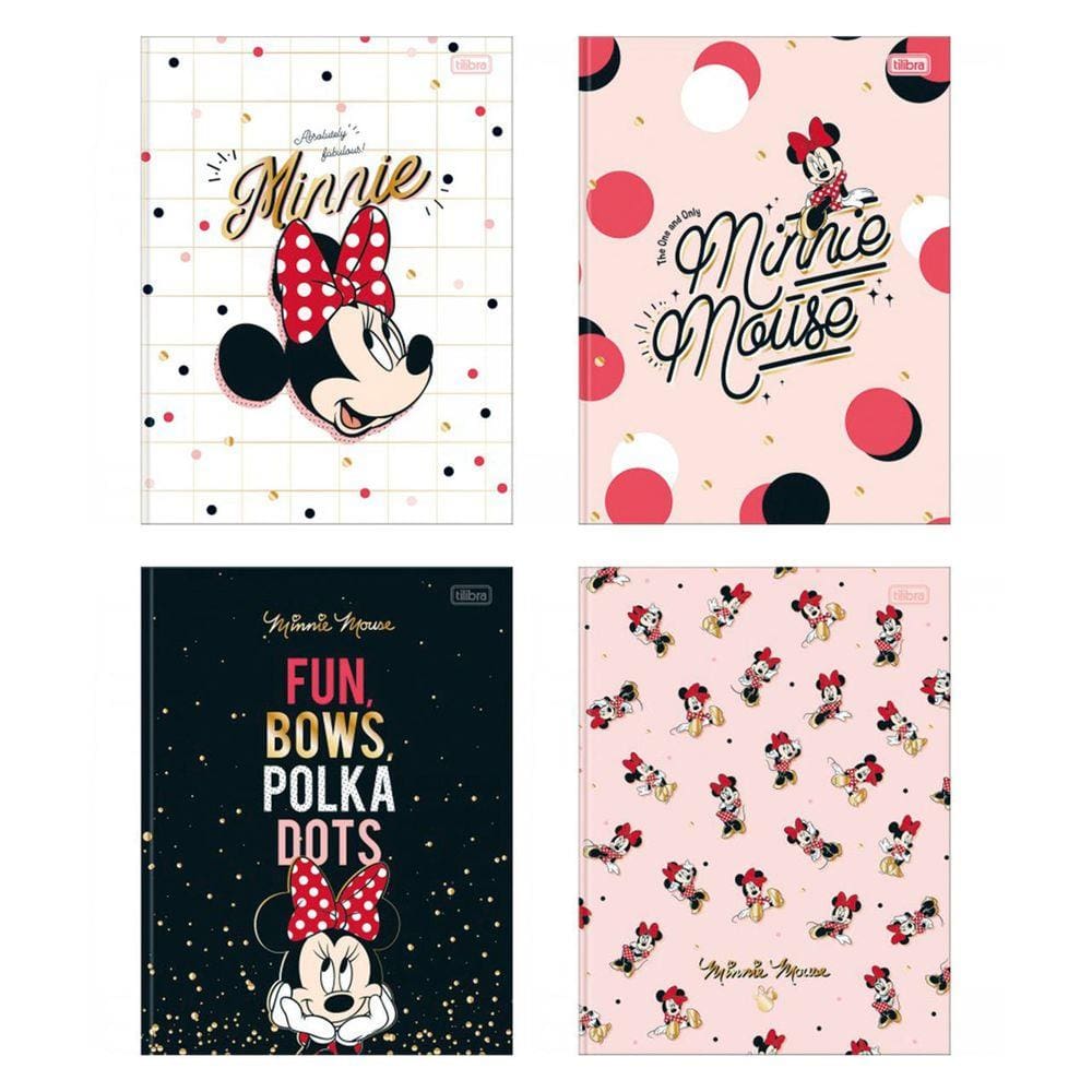 Caderno Brochurão Universitário CD 80F Minnie
