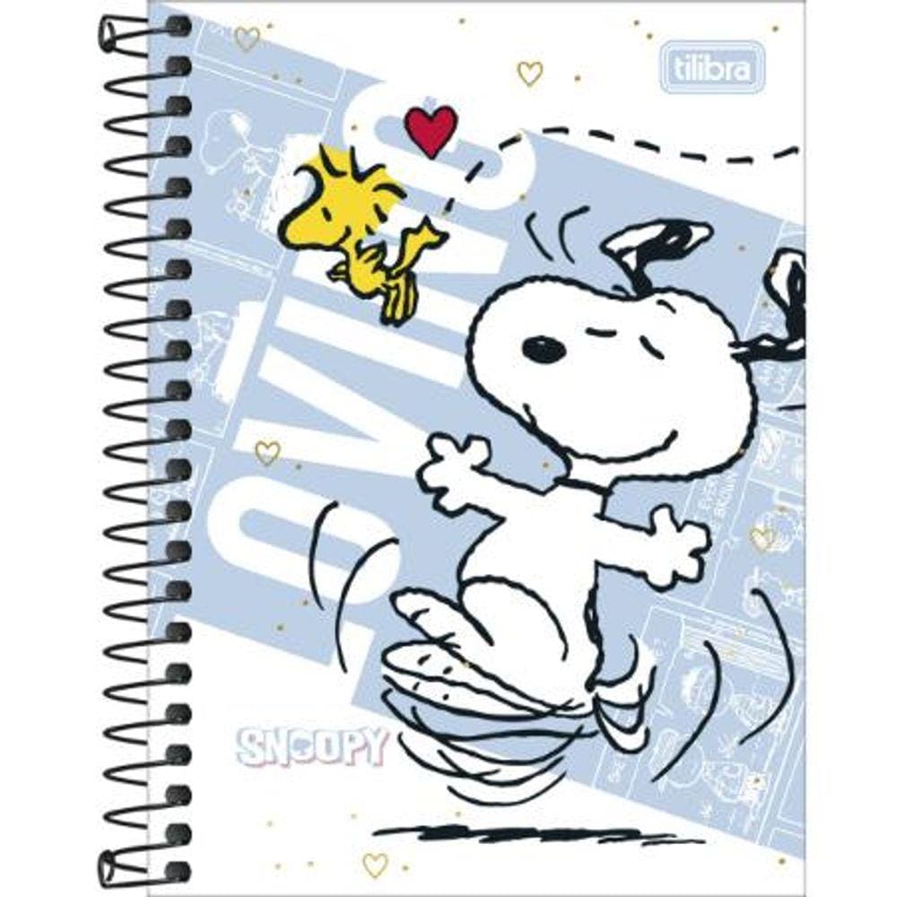 Caderneta Espiral 80F CD Snoopy