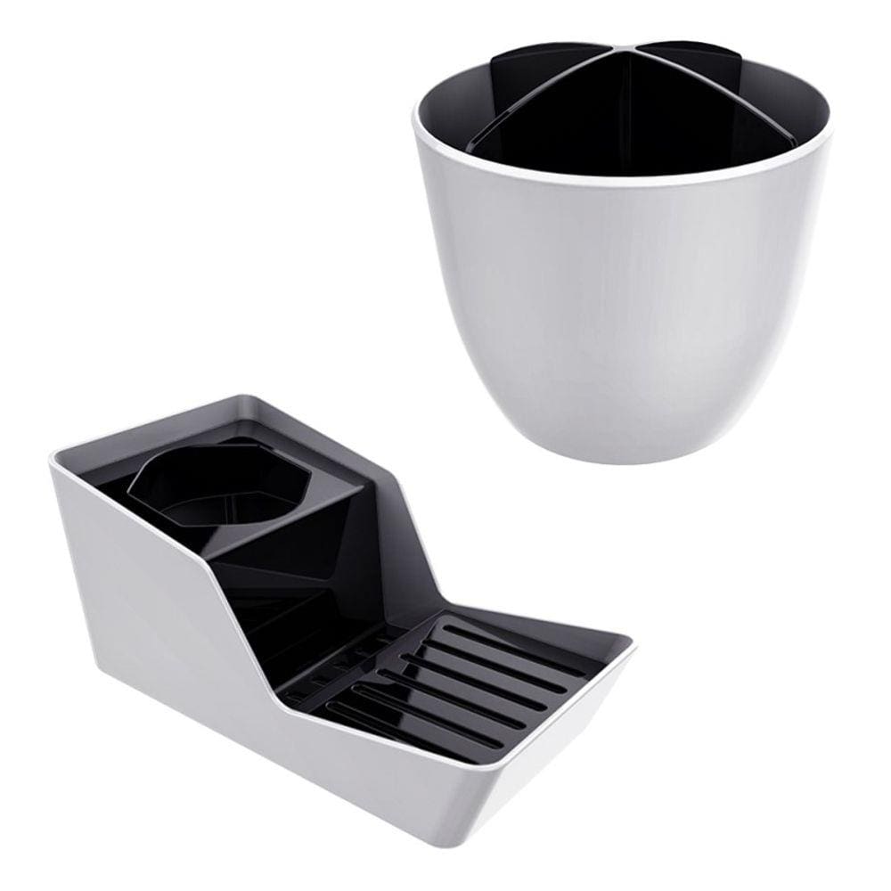 Kit Organizador De Pia Detergente + Escorredor Talheres - Branco Crippa