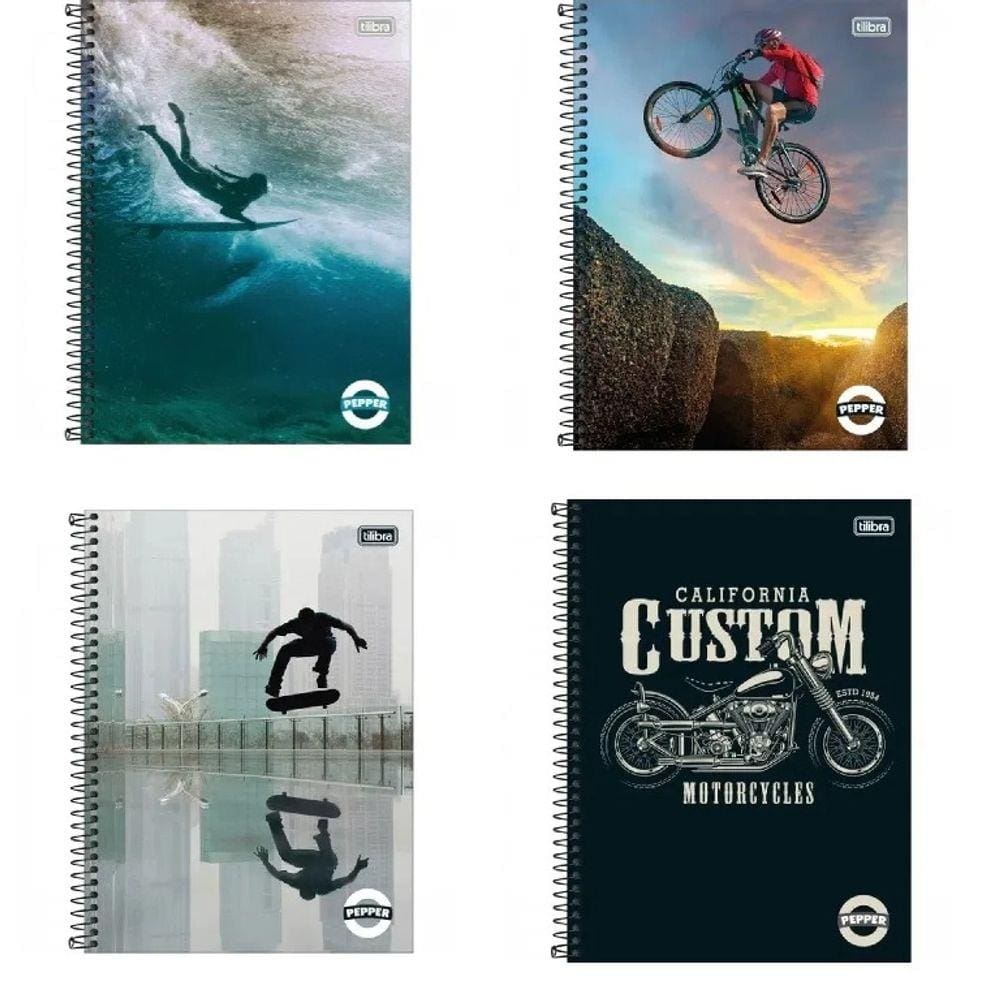 Caderno 192 Cd Pepper Tilibra 234877